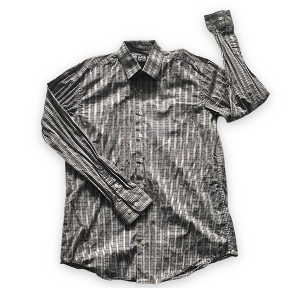Ike Behar Long Sleeve Dress Shirt (16) - Picture 5 of 7